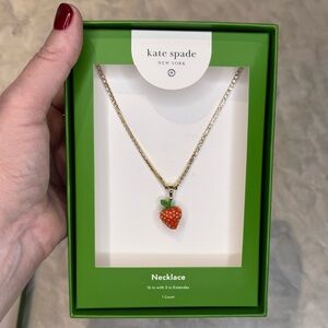 Kate Spade x Target Strawberry Necklace, in original box